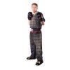 Kickboxing uniform “Snake” - size XL = 190 cm, black-silver (Size XL, 190 cm, Color Black - Silver)