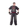 Kickboxing uniform “Snake” - size XL = 190 cm, black-silver (Size XL, 190 cm, Color Black - Silver)