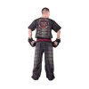 Kickboxing uniform “Snake” - size XL = 190 cm, black-silver (Size XL, 190 cm, Color Black - Silver)