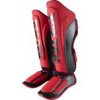 Shin- and Instep Guard “Dragon” - red-black, size XS (Size XS, Color Red - Black, Gloves cut Without Label)