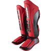 Shin- and Instep Guard “Dragon” - red-black, size XS (Size XS, Color Red - Black, Gloves cut Without Label)