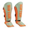 Shin- and Instep Guard “Dragon” - red-black, size XS (Size XS, Color Red - Black, Gloves cut Without Label)