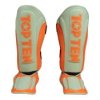 Shin- and Instep Guard “Dragon” - red-black, size XS (Size XS, Color Red - Black, Gloves cut Without Label)