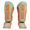 Shin- and Instep Guard “Dragon” - red-black, size XS (Size XS, Color Red - Black, Gloves cut Without Label)