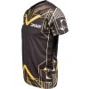 T-Shirt „BRAVE“ - black-gold, size XS (Size XS, Color Black - Gold, Gloves cut Without Label)