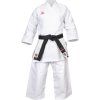 hayashi karate gi katamori white red 0295 b front