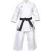 hayashi karate gi katamori white blue 0295 b front