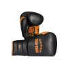 Sparring gloves “Lace Up Pro” - 16 oz, black-green (Color Black - Green, Gloves weight 16 oz, Gloves cut Without Label)