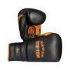 Sparring gloves “Lace Up Pro” - 16 oz, black-green (Color Black - Green, Gloves weight 16 oz, Gloves cut Without Label)