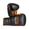Sparring gloves “Lace Up Pro” - 16 oz, black-green (Color Black - Green, Gloves weight 16 oz, Gloves cut Without Label)