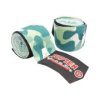Hand-Wrap, elastic boxing bandage “Military” - 5 cm x 250 cm, TT-Design (Color White - Black, Dimensions 5 cm x 250 cm)