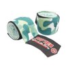 Hand-Wrap, elastic boxing bandage “Military” - 5 cm x 250 cm, TT-Design (Color White - Black, Dimensions 5 cm x 250 cm)