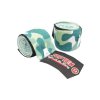 Hand-Wrap, elastic boxing bandage “Military” - 5 cm x 250 cm, TT-Design (Color White - Black, Dimensions 5 cm x 250 cm)