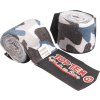 Hand-Wrap, elastic boxing bandage “Military” - 5 cm x 250 cm, TT-Design (Color White - Black, Dimensions 5 cm x 250 cm)