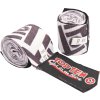 Hand-Wrap, elastic boxing bandage “Military” - 5 cm x 250 cm, TT-Design (Color White - Black, Dimensions 5 cm x 250 cm)