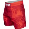 MMA-Shorts “Power Ink” - red, size S (Size S, Color Red)