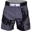 MMA-Shorts “Power Ink” - red, size S (Size S, Color Red)