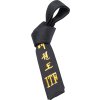 Taekwon-Do belt “ITF” (with embroidery) “TAEKWON-DO” - black, size 180 cm (Color Black, Size 180 cm)