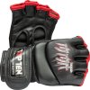 MMA gloves “MMA Symbol” - black, size S (Size S, Color Black)