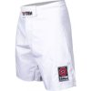 MMA-Shorts “Morituri Te Salutant for Kids - size XS = 150 cm, white (Size XS, 150 cm, Color White, Gloves cut Without Label)