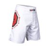 MMA-Shorts “Morituri Te Salutant for Kids - size XS = 150 cm, white (Size XS, 150 cm, Color White, Gloves cut Without Label)