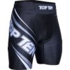 MMA Vale Tudo Short Tights “Fight Team” - black, size S (Size S, Color Black, Gloves cut Without Label)