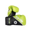 Boxing gloves “4select” Leather - green-black, 10 oz (Color Green - Black, Gloves weight 10 oz, Gloves cut Standard)
