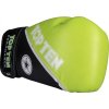 Boxing gloves “4select” Leather - green-black, 10 oz (Color Green - Black, Gloves weight 10 oz, Gloves cut Standard)