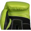 Boxing gloves “4select” Leather - green-black, 10 oz (Color Green - Black, Gloves weight 10 oz, Gloves cut Standard)