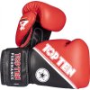 Boxing gloves “4select” Leather - green-black, 10 oz (Color Green - Black, Gloves weight 10 oz, Gloves cut Standard)