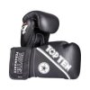 Boxing gloves “4select” Leather - green-black, 10 oz (Color Green - Black, Gloves weight 10 oz, Gloves cut Standard)