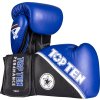 Boxing gloves “4select” Leather - green-black, 10 oz (Color Green - Black, Gloves weight 10 oz, Gloves cut Standard)