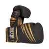 Boxing gloves “4select” Leather - green-black, 10 oz (Color Green - Black, Gloves weight 10 oz, Gloves cut Standard)