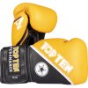 Boxing gloves “4select” Leather - green-black, 10 oz (Color Green - Black, Gloves weight 10 oz, Gloves cut Standard)