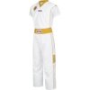 Kickboxing uniform “Star Edition” for Kids - size 130 = 130 cm, white-gold (Size 130, 130 cm, Color White - Gold)