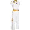 Kickboxing uniform “Star Edition” for Kids - size 130 = 130 cm, white-gold (Size 130, 130 cm, Color White - Gold)