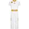Kickboxing uniform “Star Edition” for Kids - size 130 = 130 cm, white-gold (Size 130, 130 cm, Color White - Gold)