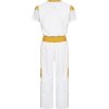 Kickboxing uniform “Star Edition” for Kids - size 130 = 130 cm, white-gold (Size 130, 130 cm, Color White - Gold)