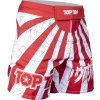 MMA-Shorts “Samurai” - size S = 160 cm, white-red (Size S, 160 cm, Color White - Red, Gloves cut Without Label)