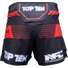 MMA-Shorts “NFC” - black-blue, size S = 160 cm (Size S, Color Black - Blue, Gloves cut Without Label)