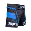 MMA-Shorts “NFC” - black-blue, size S = 160 cm (Size S, Color Black - Blue, Gloves cut Without Label)