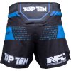 MMA-Shorts “NFC” - black-blue, size S = 160 cm (Size S, Color Black - Blue, Gloves cut Without Label)