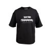 Tričko "TKD Tekkers Fusion" oversized - čierne, veľkosť XS (Size XS, Color Black, Gloves cut Without Label)