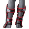 Shin Guard “Mix Fight Gorilla” for Thaiboxen, K1 und MMA - black-gray, size XS (Size XS, Color Black - Gray)