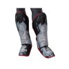Shin Guard “Mix Fight Gorilla” for Thaiboxen, K1 und MMA - black-gray, size XS (Size XS, Color Black - Gray)