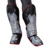 Shin Guard “Mix Fight Gorilla” for Thaiboxen, K1 und MMA - black-gray, size XS (Size XS, Color Black - Gray)