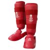 Karate Shin and Instep Guard (Farba Red, Veľ. XS)