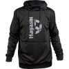 Hoodie “Upside” - black, size XS (Size XS, Color Black, Gloves cut Without Label)
