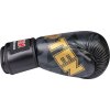 Boxing Gloves “PRISM” - Standard, black-gold, 10 oz (Color Black - Gold, Gloves weight 10 oz, Gloves cut Standard)