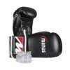 Boxing starter-kit with boxing gloves and mouthguard - 10 oz, black-white (Color Black - White, Gloves weight 10 oz)
